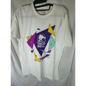 Taco Bell Retro Inspired Graphic T-Shirt, White, Size M, NWOT